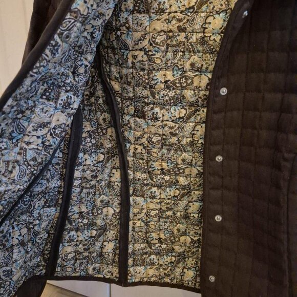 Ladies brown quilted jacket - size 10 - - Picture 4 of 4